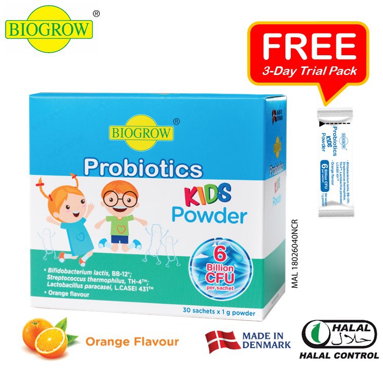 Biogrow Probiotics KIDS Powder (30's x 1g) Shopee Malaysia