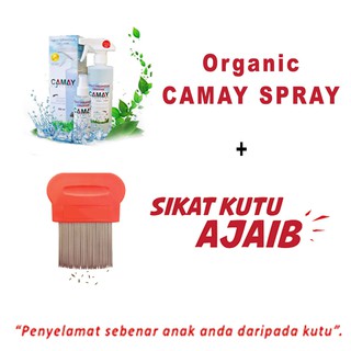 CAMAY SPRAY KUTU LICE NATURAL SPRAY WITH 🎁  Shopee Malaysia