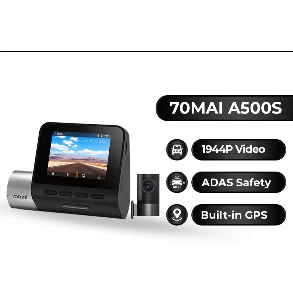 70 MAI DASHCAM PRO PLUS+ A500S CAR RECORDER 1944P REAR CAM A500 NIGHT VERSION