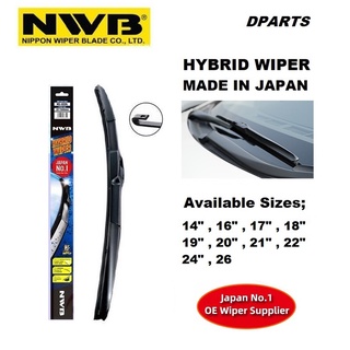 Original NWB Hybrid Wiper Blade ( Made in Japan ) 14" ,16" , 17" , 18 ...