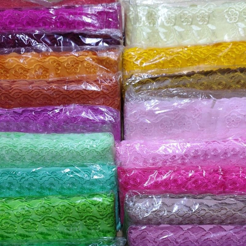 JUAL METER 2" / 3" LACE COTTON/RENDA TELEKUNG