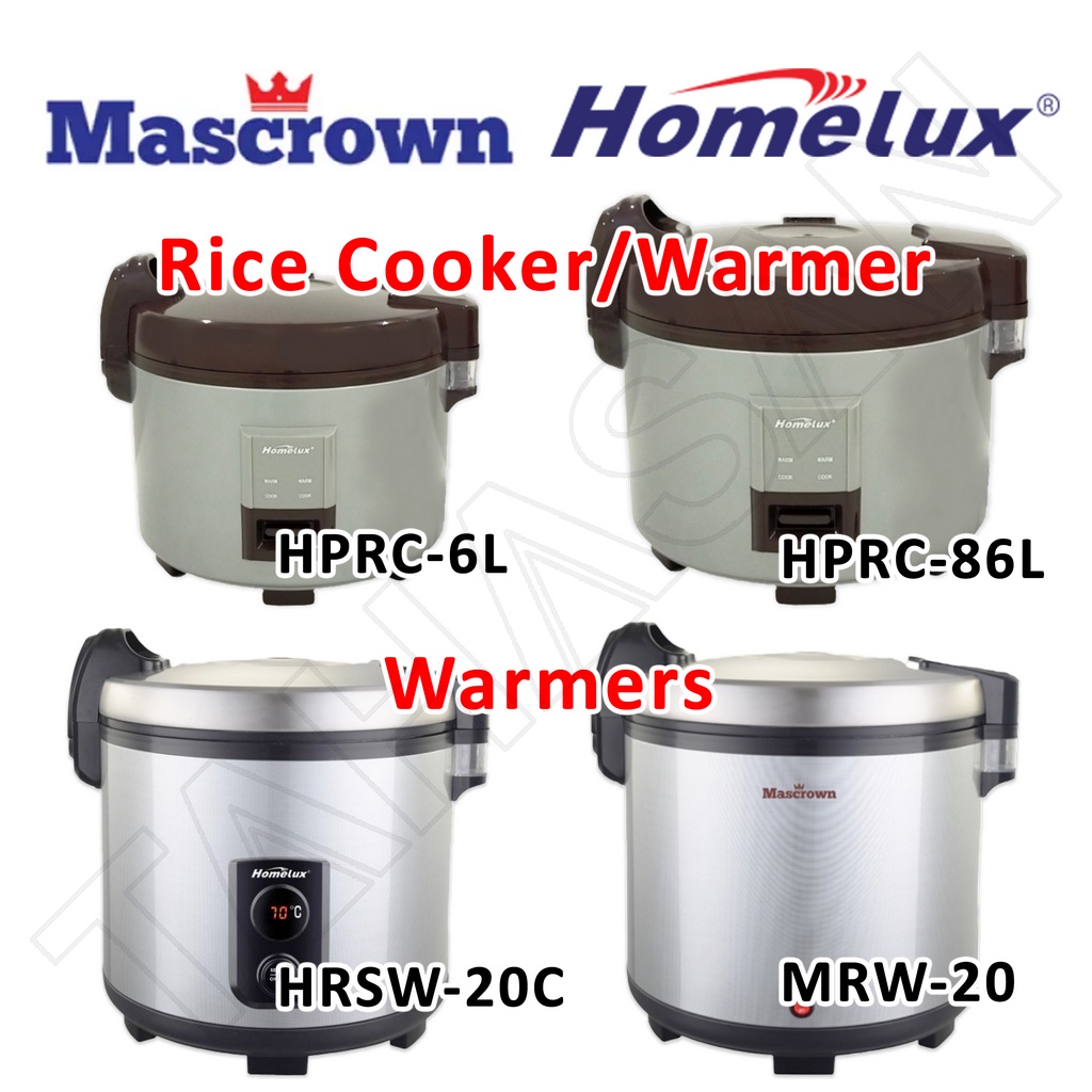 Homelux/Mascrown Commercial Electric Rice Cooker Warmer Heavy Duty ...