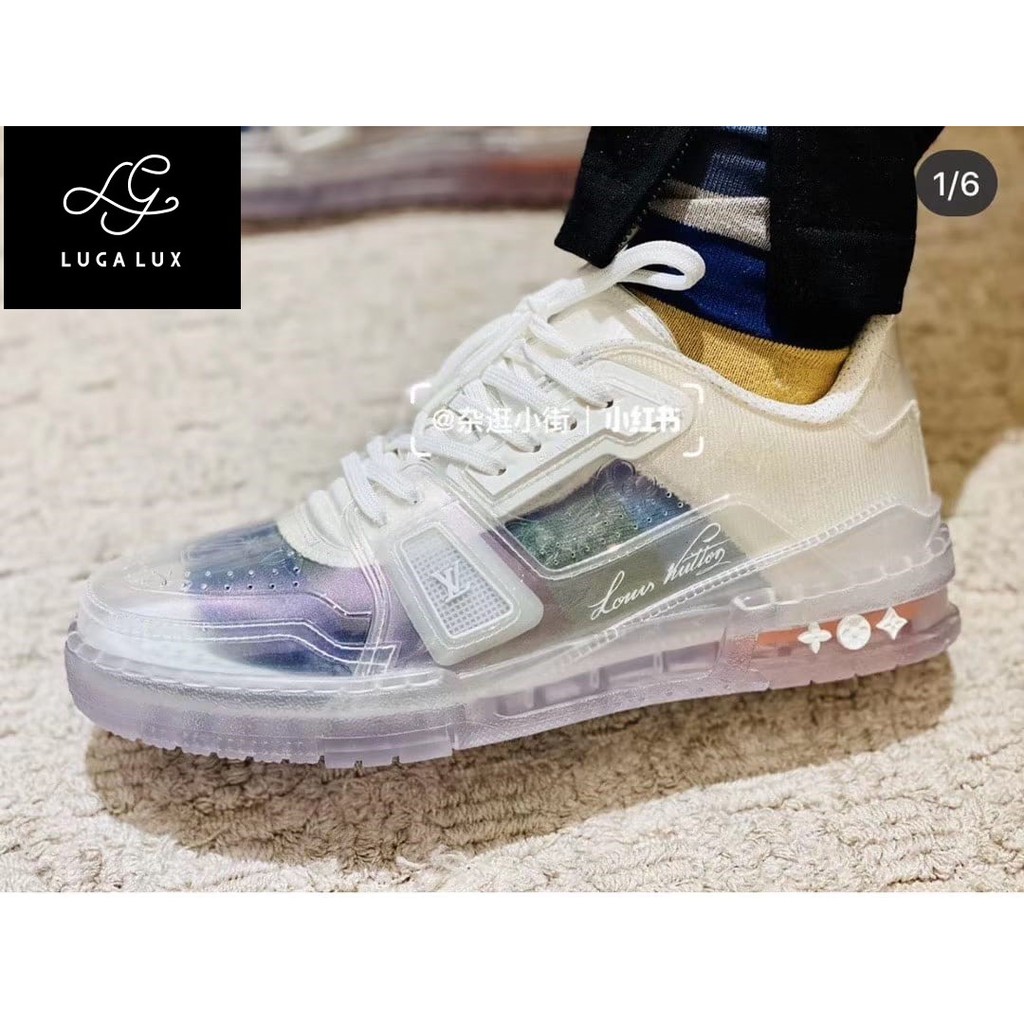 louis vuitton see through trainers