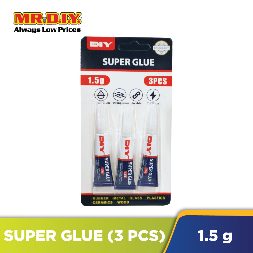 MR.DIY Super Glue (1.5g/ 3 Pcs) Shopee Malaysia