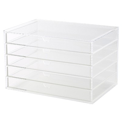 Authentic Muji Acrylic Box 5 Drawers Wide Shopee Malaysia