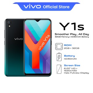 vivo Y1s - Olive Black (2GB + 32GB/6.22” LCD/4030mAh/Smoother Play All Day)