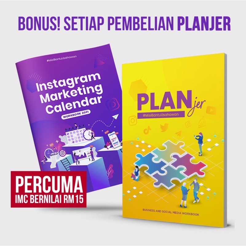 PLANJER -SOCIAL MEDIA PLANNER & BUSINESS WORKBOOK 2021-2022 | Shopee ...