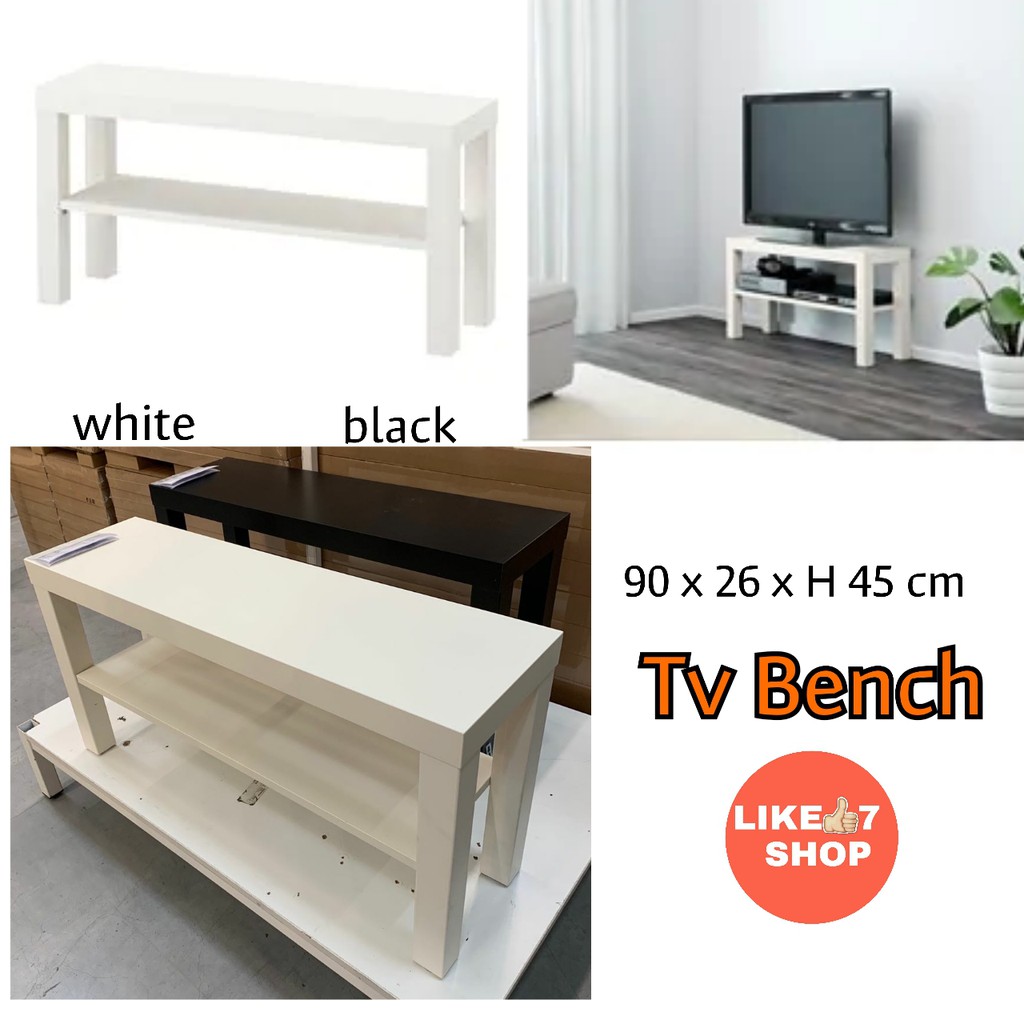 Ikea Lack Tv Bench Black White Shopee Malaysia