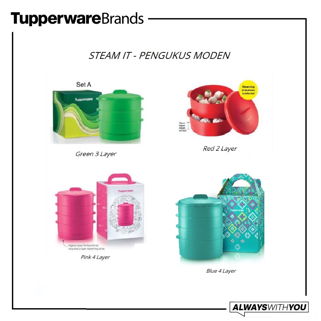 Tupperware Steam It Modern Steamer Pengukus Makanan