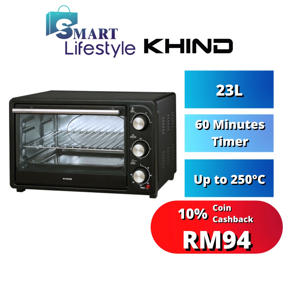 Khind Electric Oven (23L) OT23B MEO-GLAMO23B / OT-23B / CEO-E2010X / Milux  MOT-0018