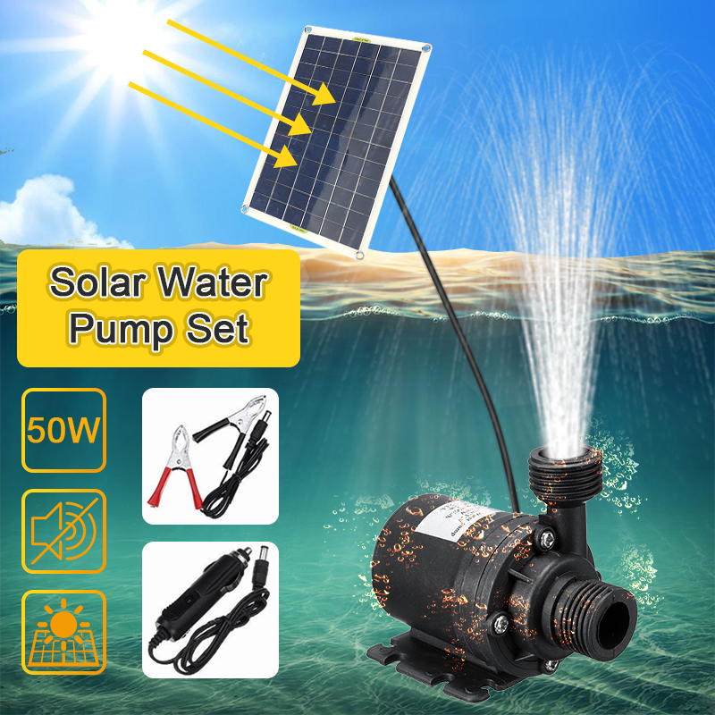 50W Solar Water Pump Continuous Low Noise Portable Mini Brushless Motor