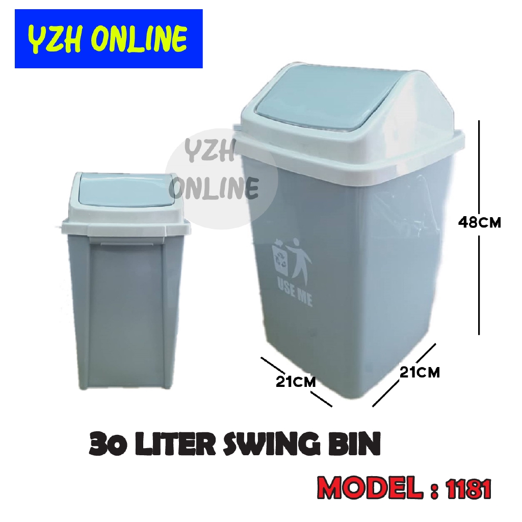 30 Liter Swing Bin Tong Sampah 30 Liter