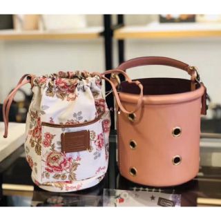 coach drawstring bucket bag