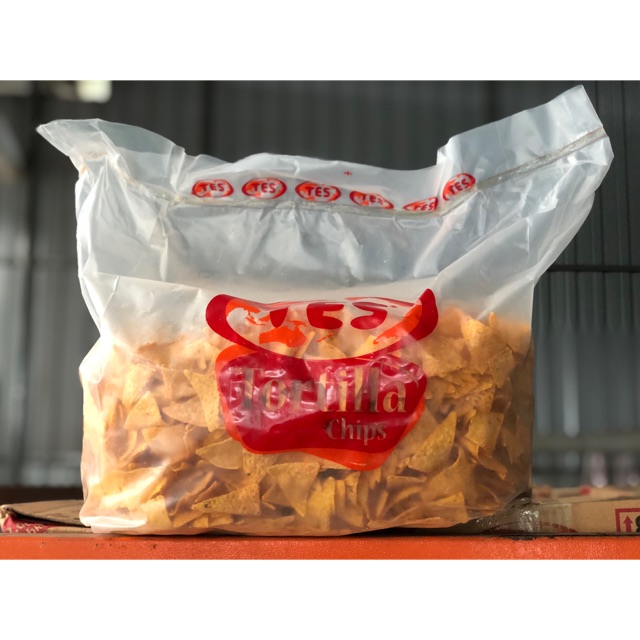 Keropok Nachos Tortilla 2kg Spicy / Bbq cheese Azharfood 2kg
