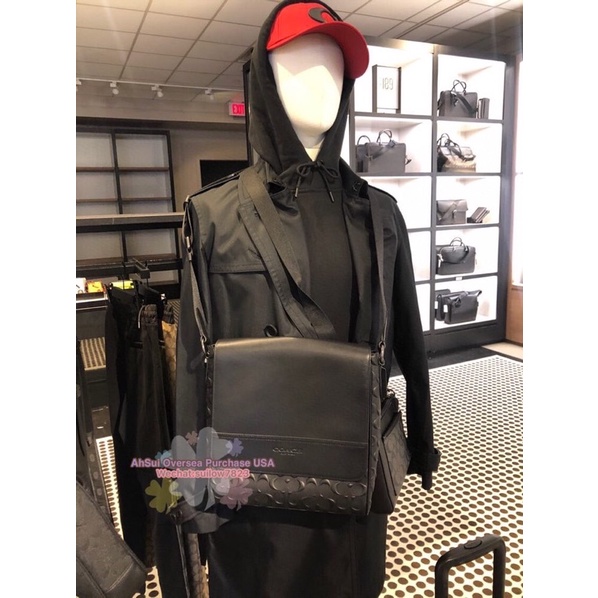 Coach Houston Map bag in Signature Leather Shopee Malaysia