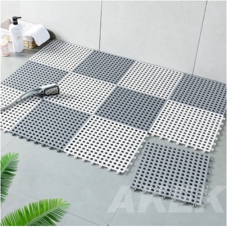 Ready Stock Anti Slip Splicing PVC Bathroom Toilet Kitchen Floor Mat Non Slip Mat Toilet Floor Mat 30*30cm