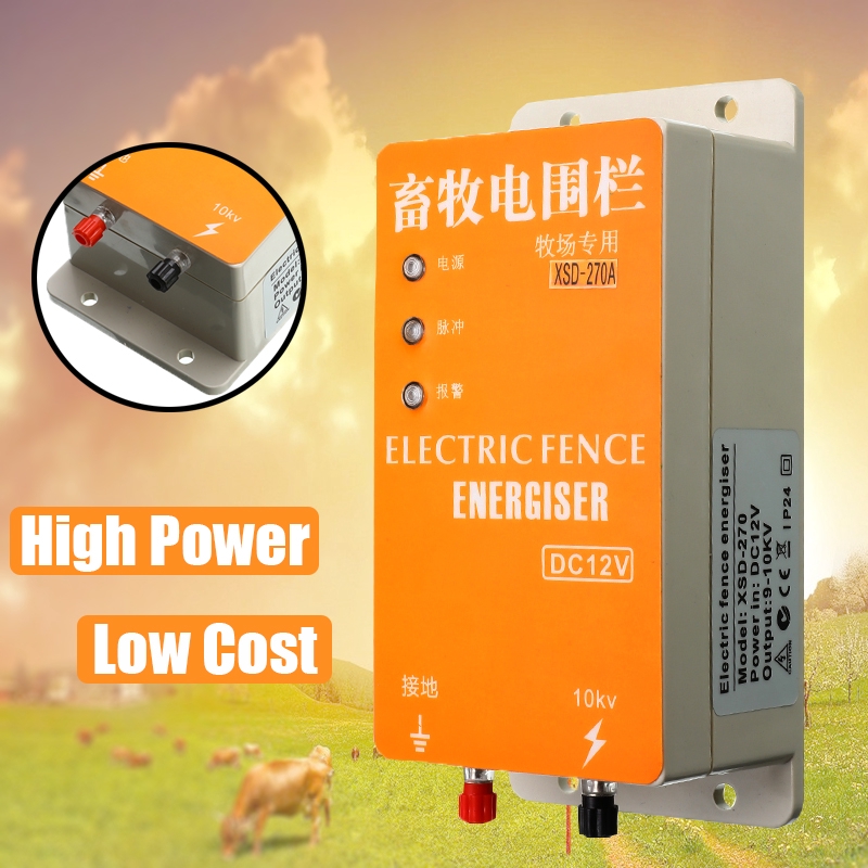 Animals Electric Fencing Controller Electric Fence Energizer Moulde 10KM Helper 