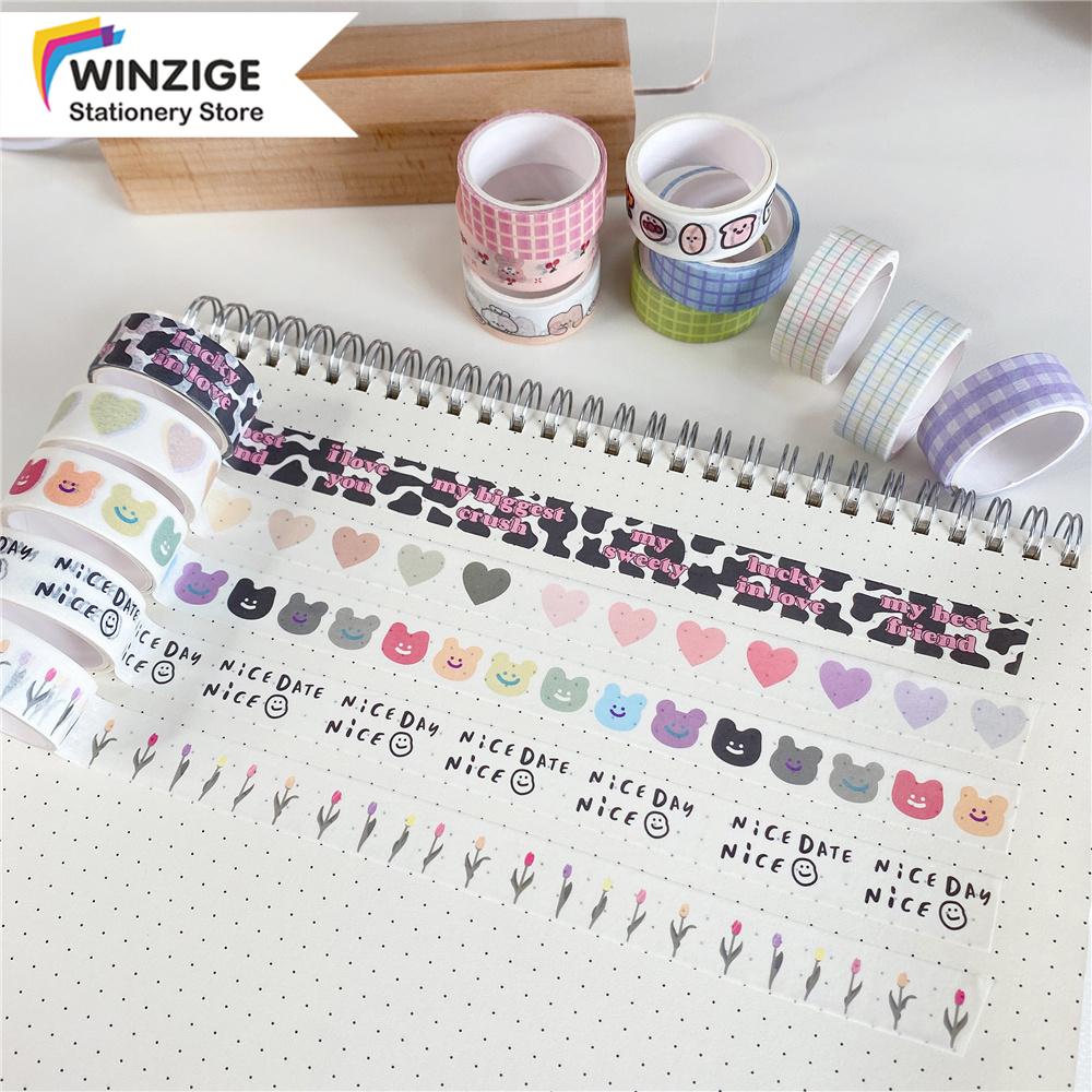 Winzige INS Washi Tapes Cute Smily Bear Tulip Masking Tape DIY Decor  Journal Korean Tape | Shopee Malaysia