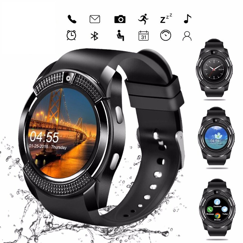 Smart Watch FULL HD IPS Bluetooth Sd SIM Phone Card Slot Call SMS Camera Brand