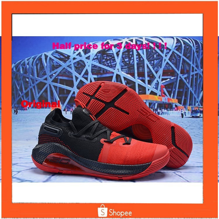 stephen curry shoes red and black