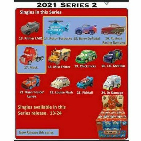 Buy New 21 Series 2 Disney Cars Mini Racers Seetracker Malaysia