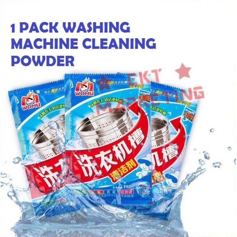 1 Pack Washing Machine Cleaning Powder Drum Tub Front Load Top Load Cleaner Stain Remover