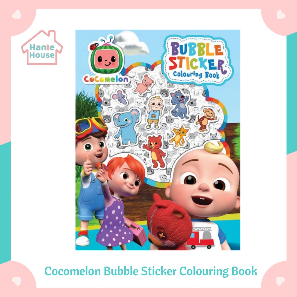 Colouring Book with Bubble Stickers Shopee Malaysia