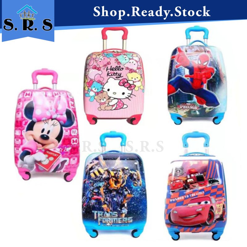 kids luggage in store