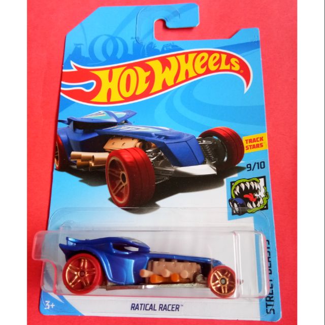 Ratical Racer Blue Street Beast 2018 Hot Wheels Treasure Hunt  Case N