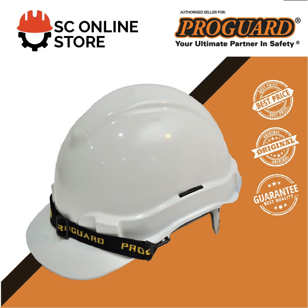 PROGUARD ADVANTAGE SAFETY HELMET WHITE (SIRIM CERTIFIED) | Shopee Malaysia