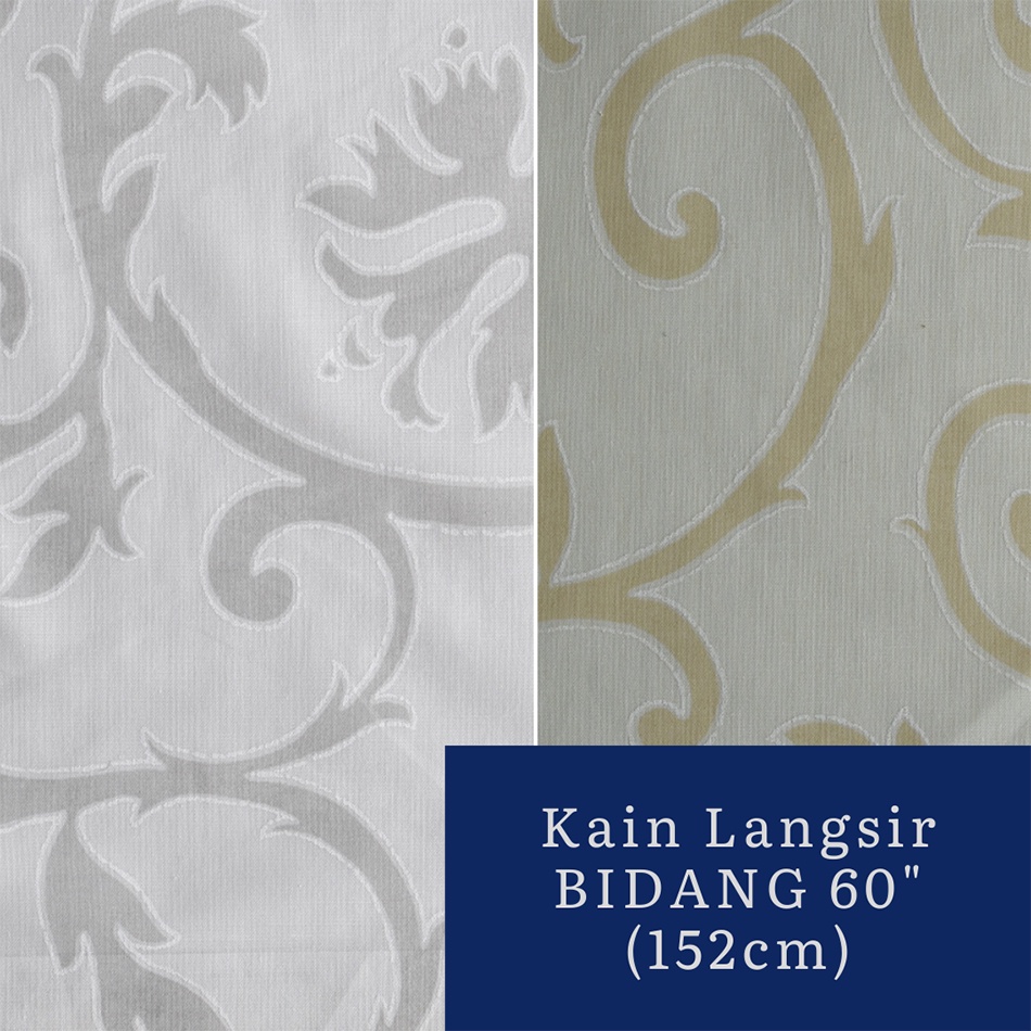 ( BEST BUY ) CURTAIN FABRIC / KAIN LANGSIR Bidang 60"(152cm) Shopee