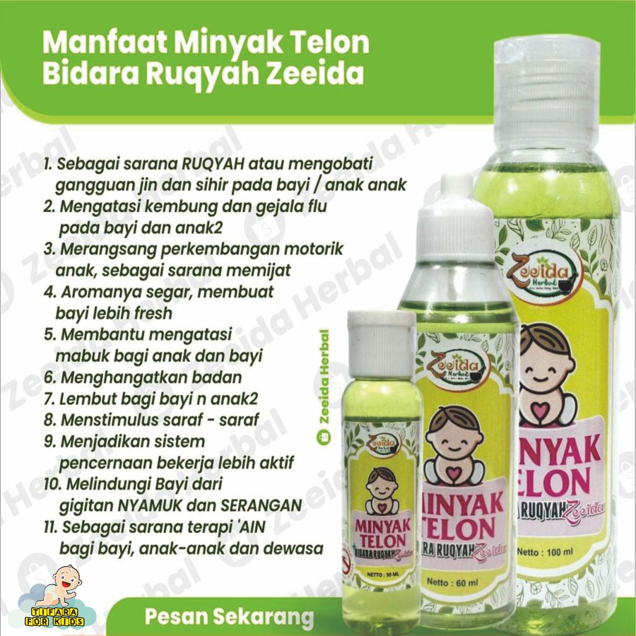 Minyak Telon Bidara Ruqyah Zeeida 100 Ml Minyak Telon Bidara Ruqyah Zeeida 100ml Malaysia