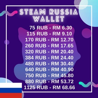 Buy Russia Steam Russia Wallet 75 920rub Seetracker Malaysia