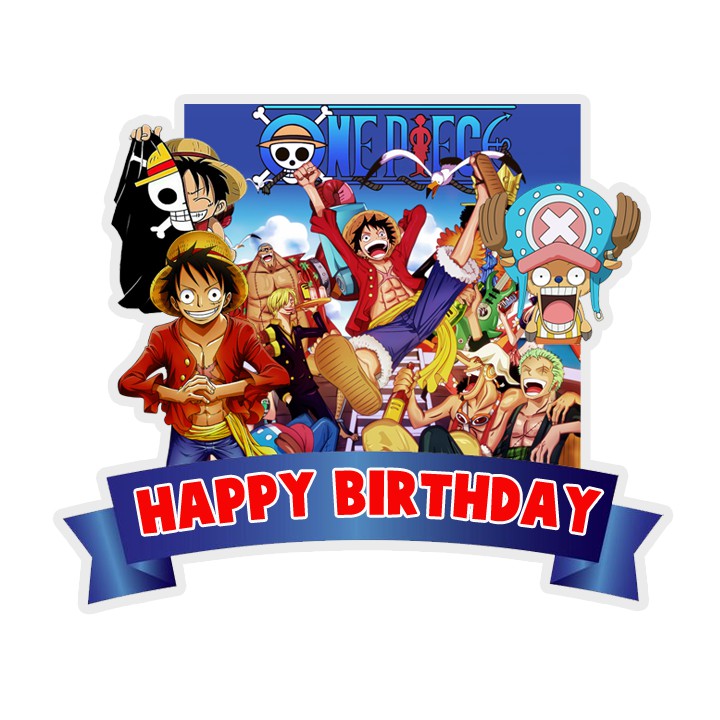 one piece cake topper 001 shopee malaysia