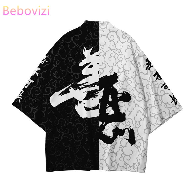 Plus Size Chinese Style Fashion Japanese Kimono Streetwear Cardigan Women Men Harajuku Haori Top Shirts Yukata