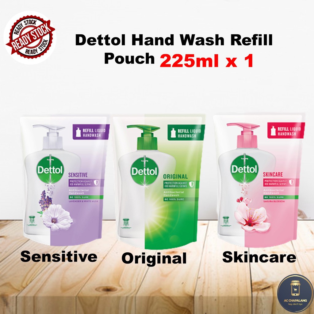 Dettol Hand Wash REFILL POUCH 225ML x 1 Shopee Malaysia