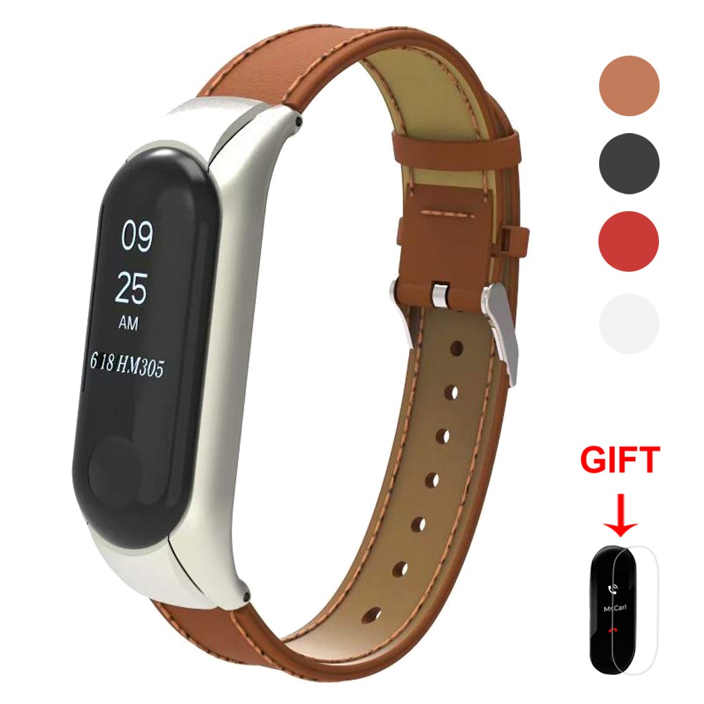 mi band 3 leather strap