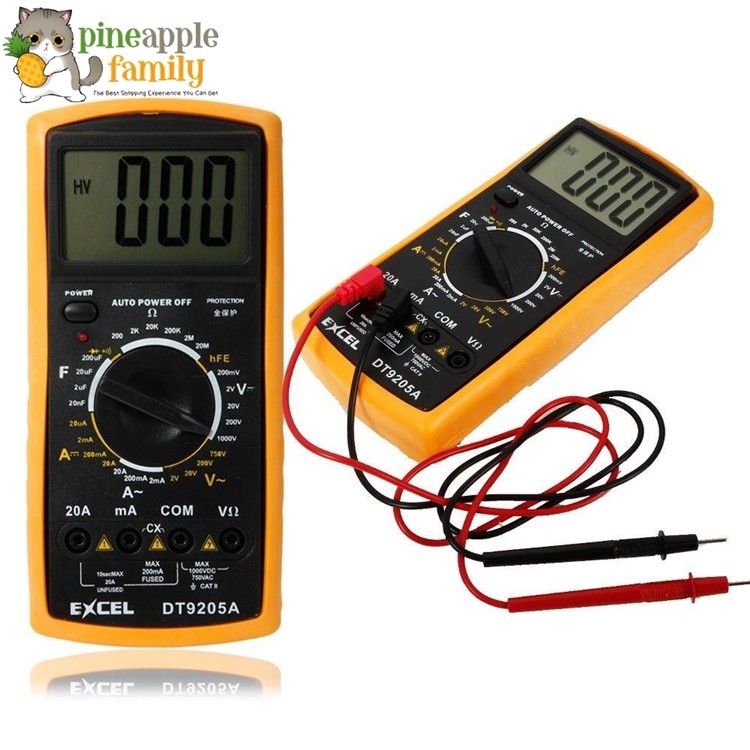 EXCEL DT9205A Digital Multimeter Shopee Malaysia
