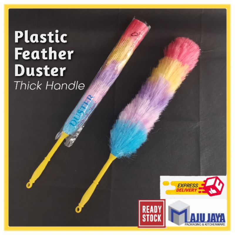 Plastic Feather Duster Colorful Useful Anti Static Car Home Window Long