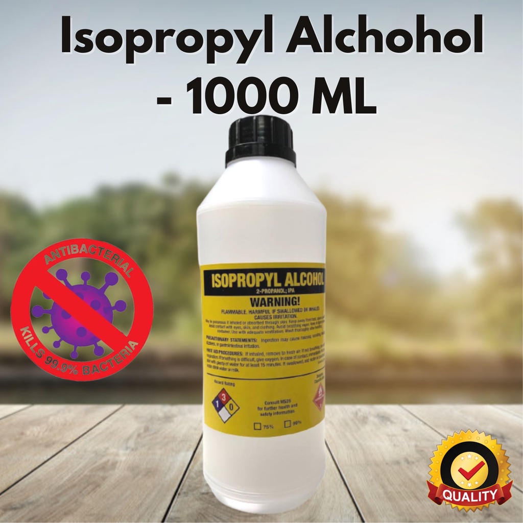 Isopropyl Alcohol IPA 1000ml 500ml 75 99 Sanitizer Rubbing Alcohol