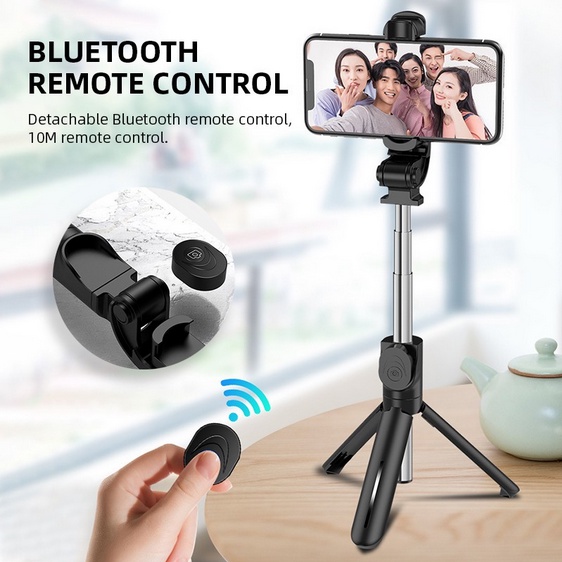 Wireless Stand Selfie Stick Zoom Mini Portable Multifunctional Tripod For Apple Android