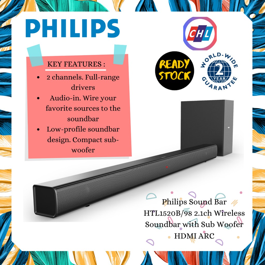 philips soundbar hdmi arc