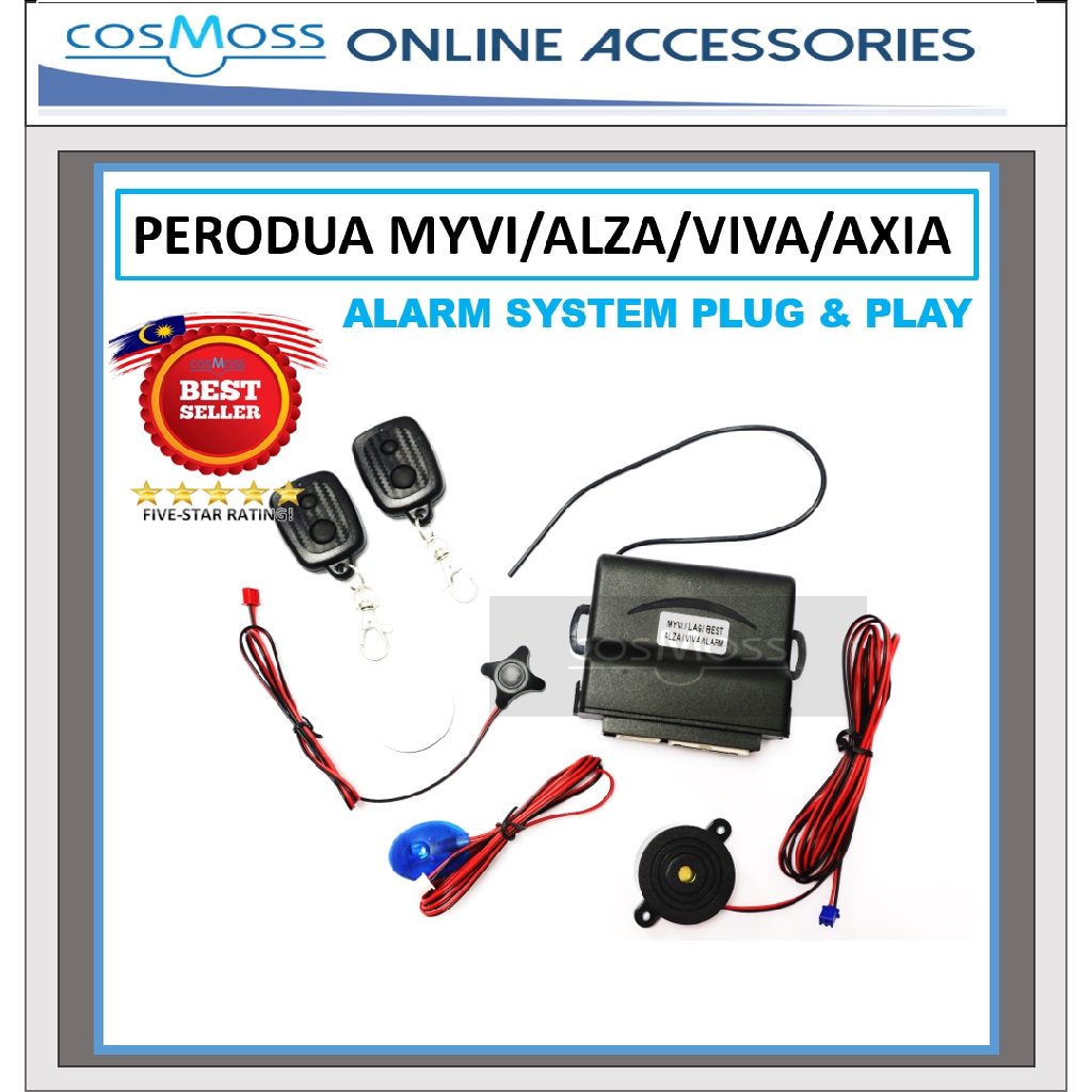 PERODUA MYVI / ALZA / VIVA / AXIA FULL SET OEM ALARM 