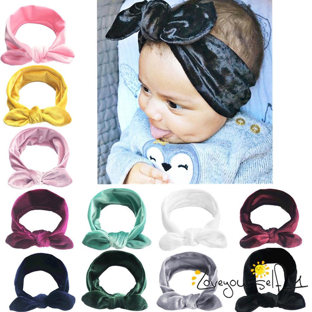 baby velvet headband