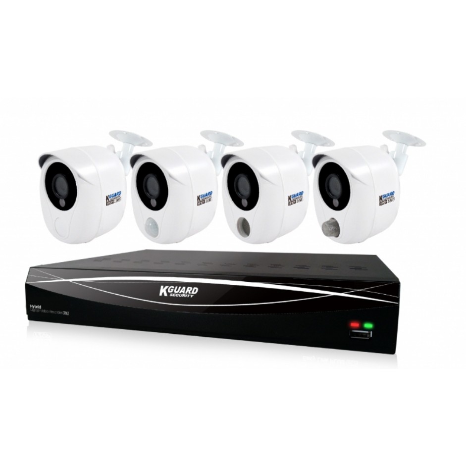 KGUARD CCTV DVR COMBO KIT (HD481-4KT01) 4 CH 1080P / 2 X CAMERA ...