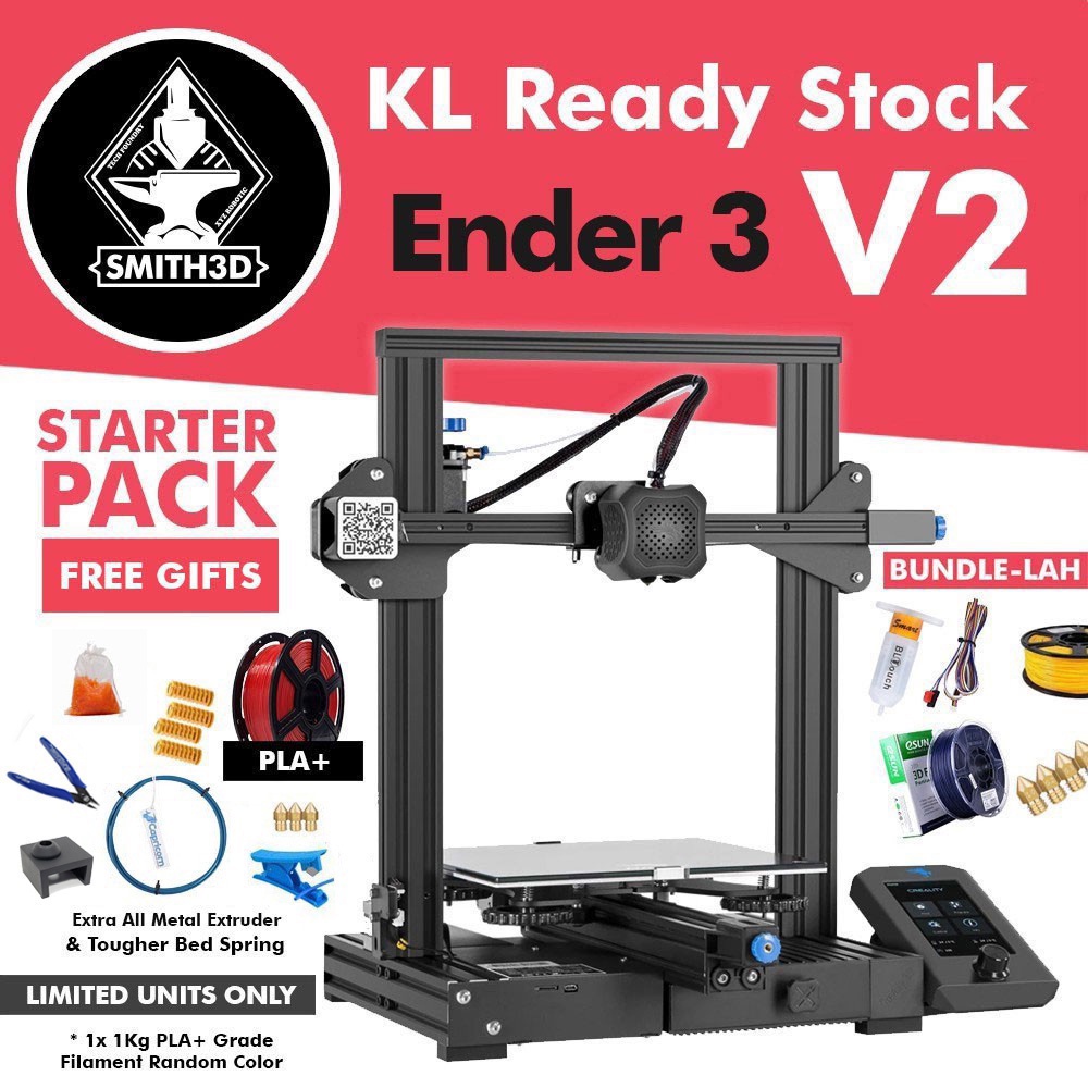 Creality Ender 3 V2 New Upgraded DIY Printer [Ready Stock]