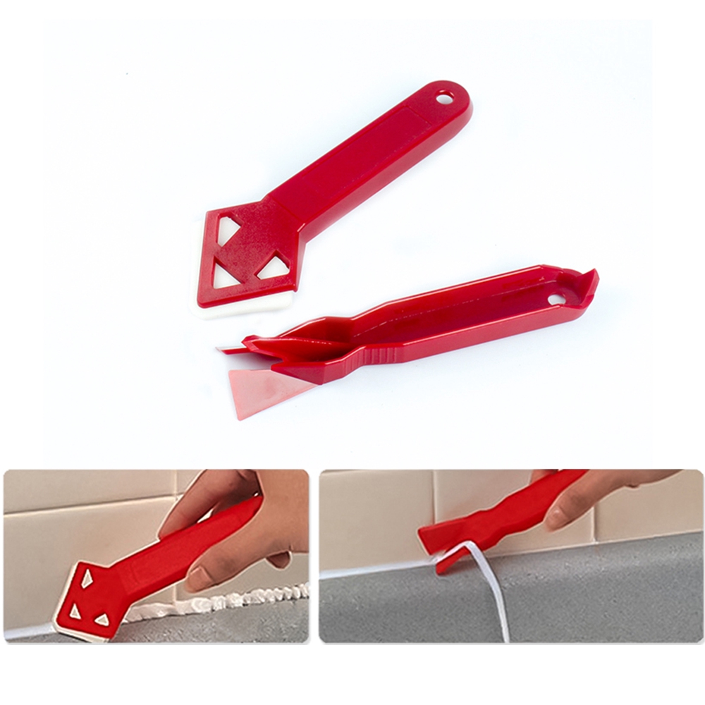 2Pcs Mini Handmade Caulk Removal Tools Scraper Adhesive Removal