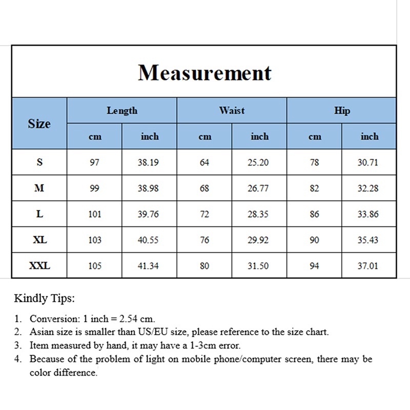 high waist pants size chart