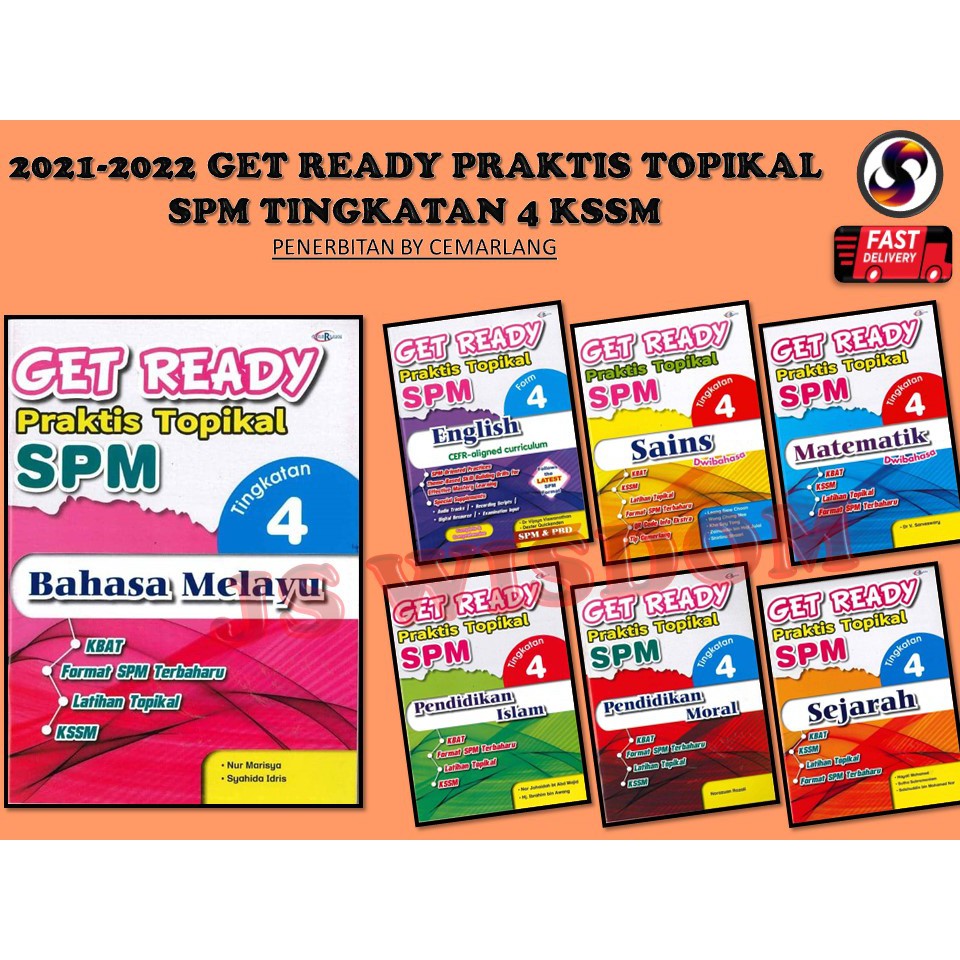 Buy Get Ready Praktis Topikal SPM Tingkatan 4 KSSM matematik,english