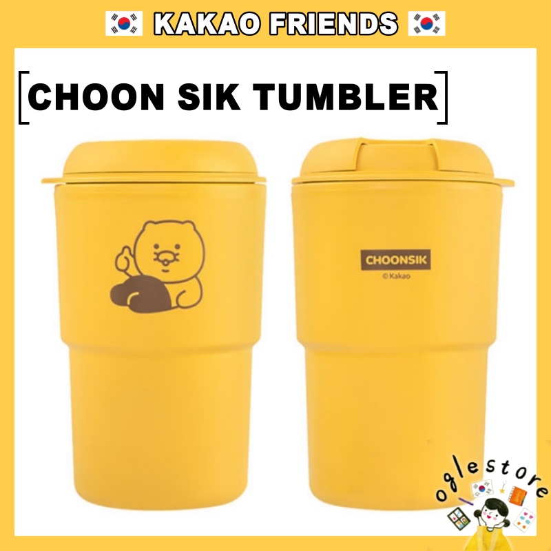 Kakaofriends Choonsik Tumbler 350ml Korean Choon Sik Tumbler Kakao Chun Sik Water Bottle 2024